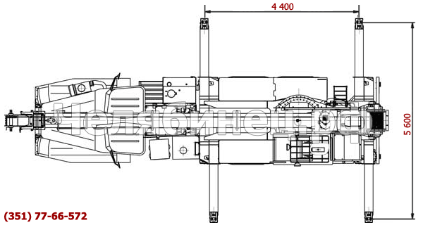 Опорный контур автокрана КС-45721-17 на шасси УРАЛ-4320